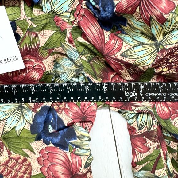 Walter Baker Dress Women Size 4 Royal Garden Verlee Mini Sheath Royal Red Blue - Picture 6 of 9